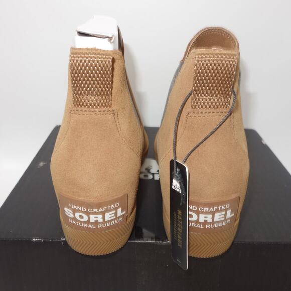 NEW Sorel Out N About Slip-On Wedge Bootie Velvet tan Brown  Women's 12 - Picture 6 of 9